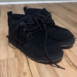 Black Ugg Lace Up Boots